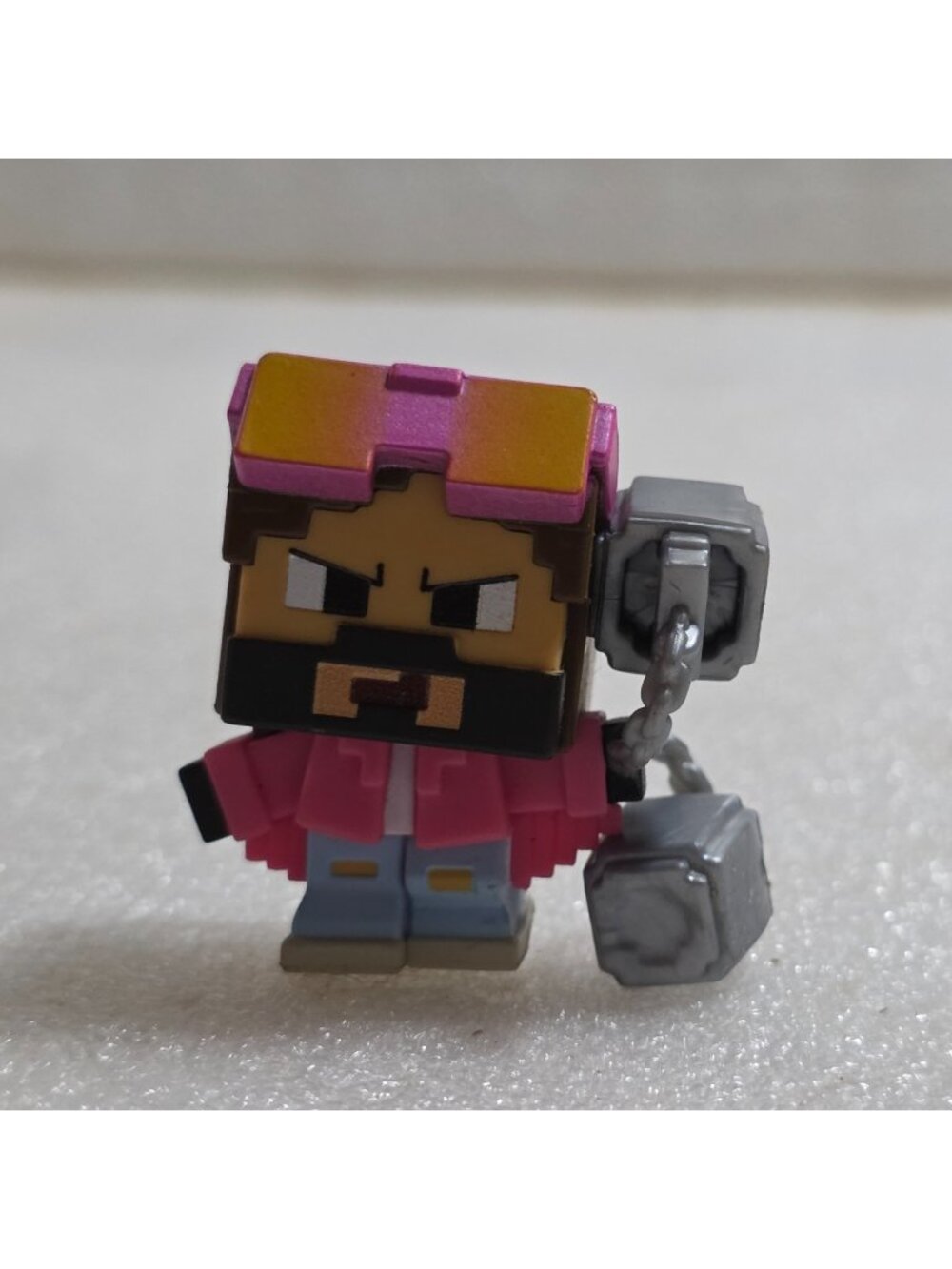 A Minecraft Movie Garrett Garrison Spawn Egg Mini Mode Figure Plastic 1.75"